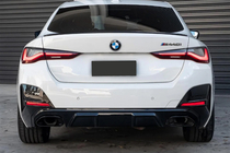 BMW 4-serien G22/23/26 2020– Bakre stötfångardiffusor med avgasändrör (för G26 M-Sport) foto 5
