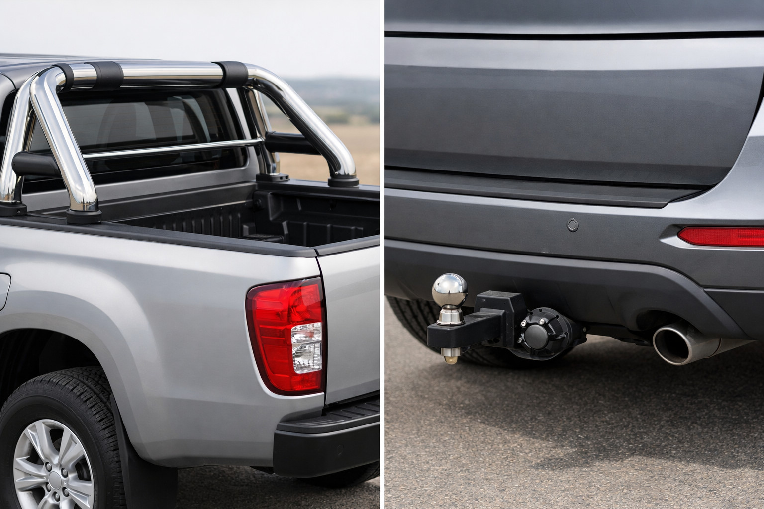Bakre båge eller dragkrok: vad är bäst för skåpbil, pickup eller SUV
