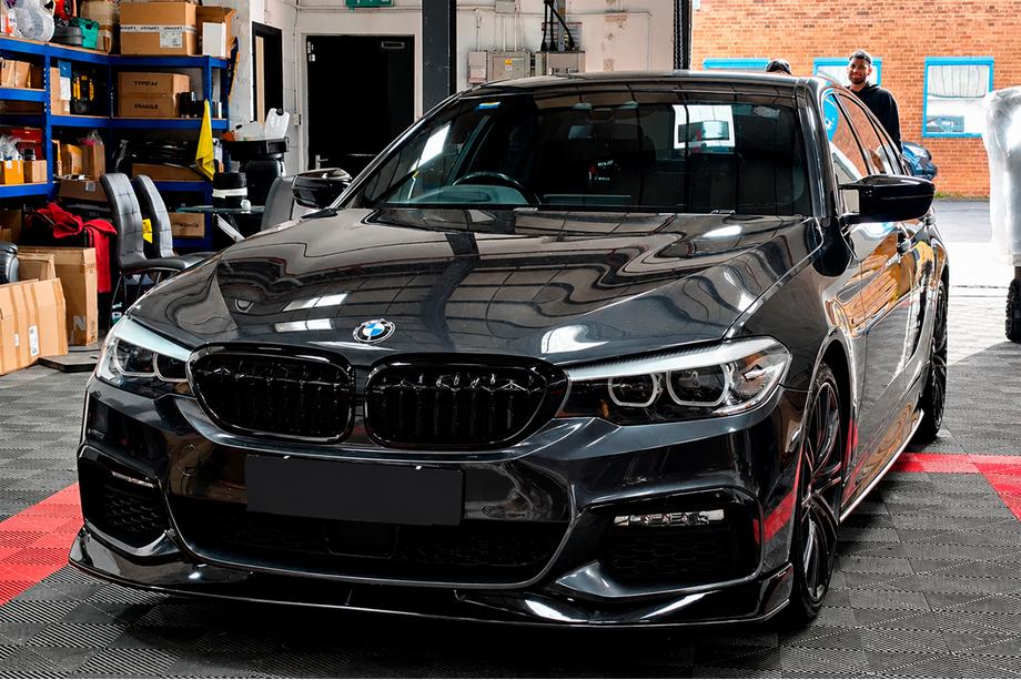 BMW 5-serien G30/G31 2017–2023 Främre stötfångarläpp Lip AC-Style (för M-Sport 2017-2020, ABS) Image