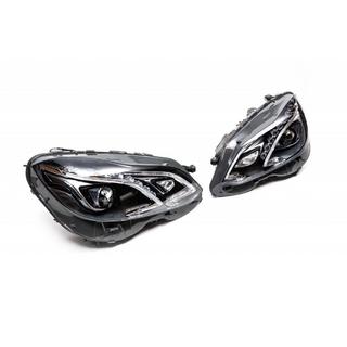Strålkastare fram (2 st, facelift, utan styrenheter, för bilar med original halogenoptik) Mercedes E-сlass W212 2009–2016 foto 3
