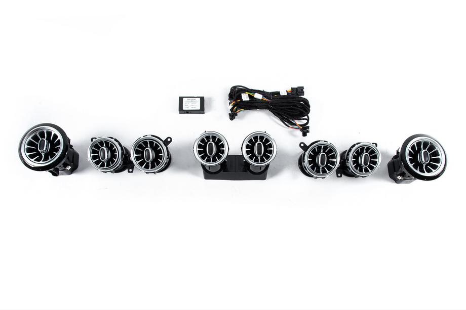 Mercedes E-klass W213 2016–2023 LED ventilationsdeflektorer (64 color) Image