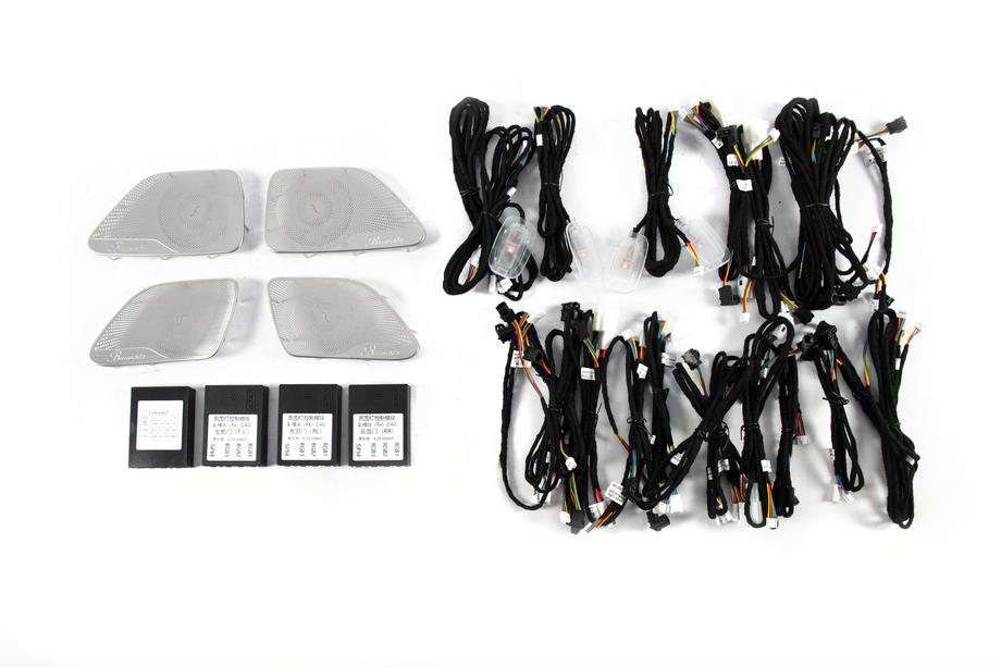 Mercedes S-class W222 2013–2022 Instrumentpanel-trimsats med belysning Burmester Image