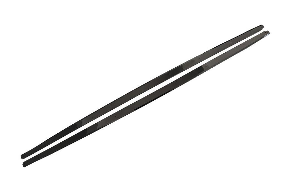 BMW 5-serien F10/F11 2010–2016 MP-Style sidoskjolstillägg (för M-Sport/M5 sidoskjolar, svart högglans) Foto 1