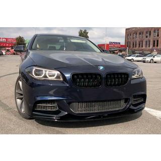 Frontspoilerläpp MP-Style (för M-Performance, blanksvart) BMW 5-serien F10/F11 2010–2016 foto 4