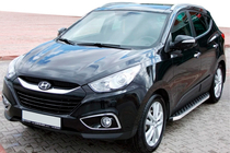 Hyundai IX-35 2010–2015 Sidosteg BlackLine (2 st, aluminium) foto 1