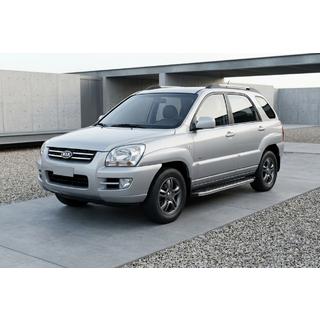 Sidosteg BlackLine (2 st, aluminium) Kia Sportage 2004–2010 foto 1