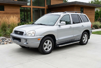 Hyundai Santa Fe 1 2000–2006 Sidosteg BlackLine (2 st, aluminium) foto 1