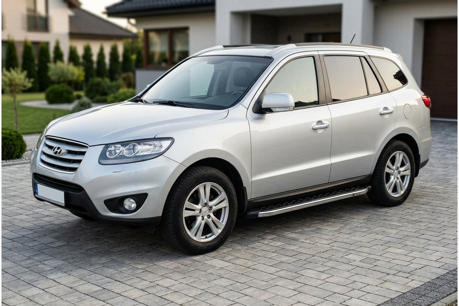Hyundai Santa Fe 2 2006–2012 Sidosteg BlackLine (2 st, aluminium) Image