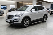 Hyundai Santa Fe 3 2012–2018 Sidosteg BlackLine (2 st, aluminium) foto 1