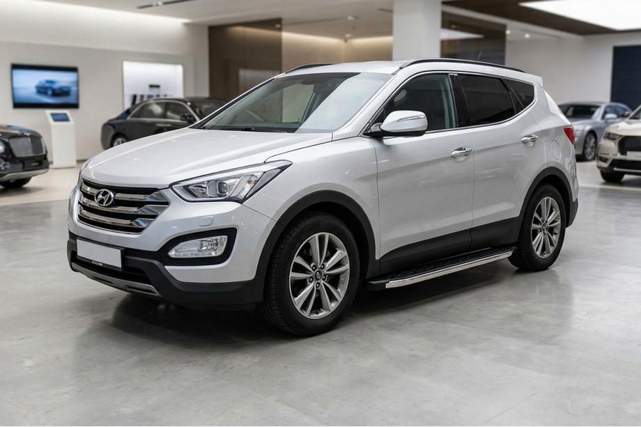 Hyundai Santa Fe 3 2012–2018 Sidosteg BlackLine (2 st, aluminium) Image
