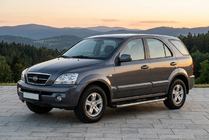 Kia Sorento I BL 2002–2009 Sidosteg BlackLine (2 st, aluminium) foto 1