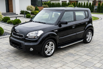 Kia Soul I 2008–2013 Sidosteg BlackLine (2 st, aluminium) foto 1