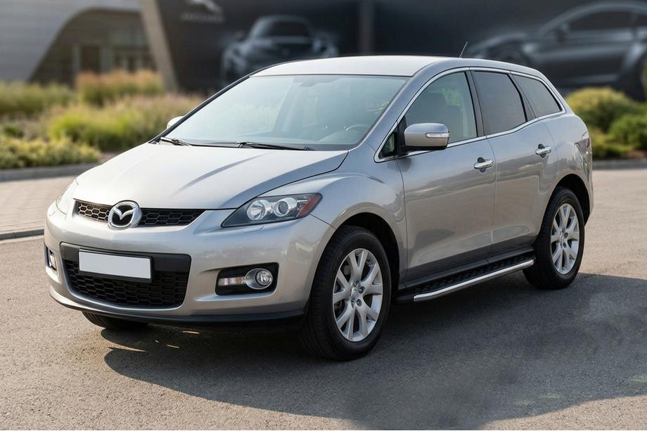 Mazda CX-7 2006–2012 Sidosteg BlackLine (2 st, aluminium) Image