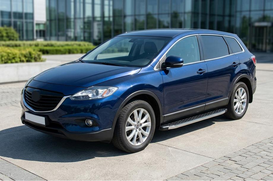Mazda CX-9 2007–2016 Sidosteg BlackLine (2 st, aluminium) Image