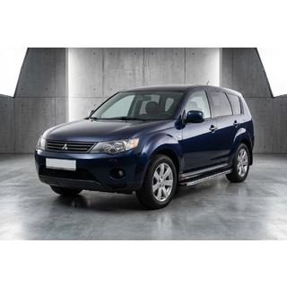 Sidosteg BlackLine (2 st, aluminium) Mitsubishi Outlander 2006–2012 foto 1