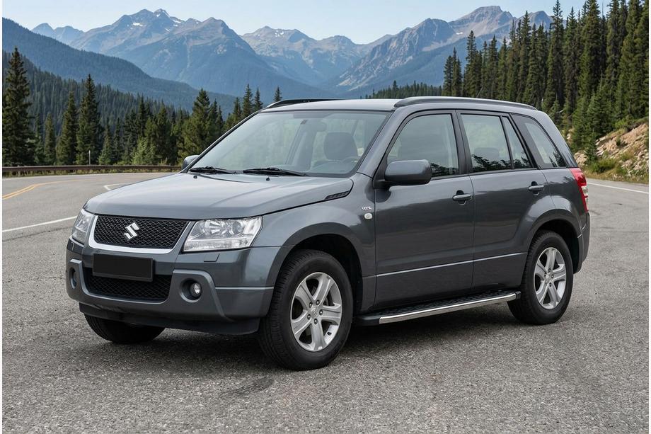 Suzuki Grand Vitara 2005–2017 Sidosteg BlackLine (2 st, aluminium) Image
