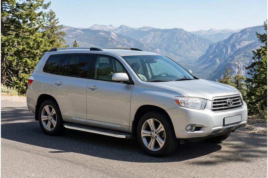 Toyota Highlander 2008–2013 Sidosteg BlackLine (2 st, aluminium) Image