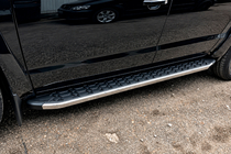 Volkswagen Amarok 2010–2022 Sidosteg BlackLine (2 st, aluminium) foto 1