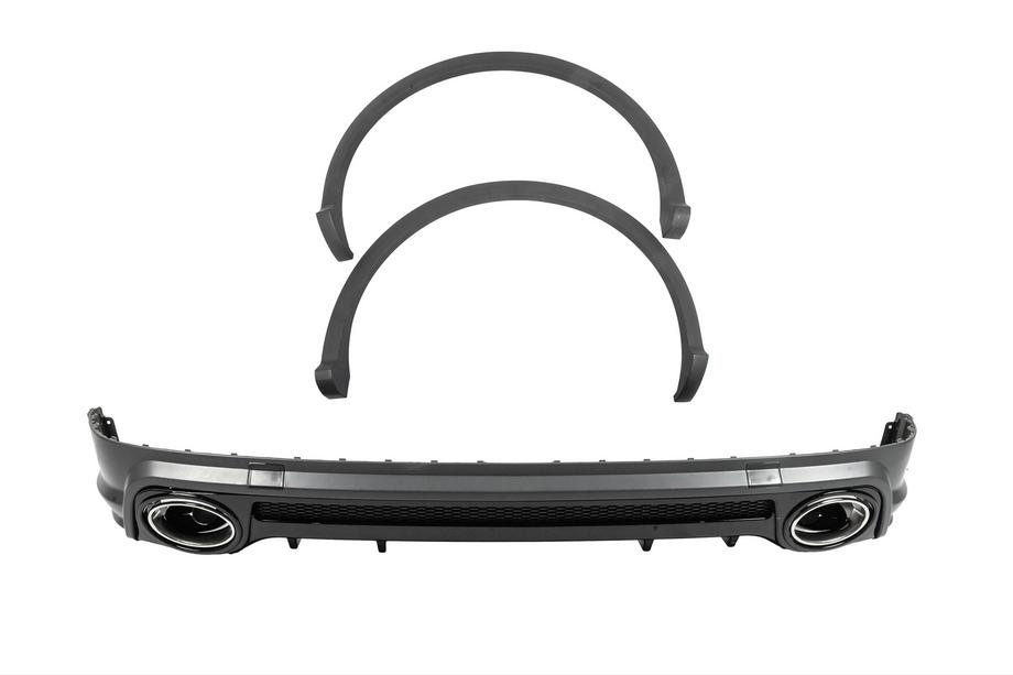 Audi Q5 2017–2025 Bakre diffuser SQ5-Style (2017-2020, med avgasutblås och skärmbreddare) Foto 1