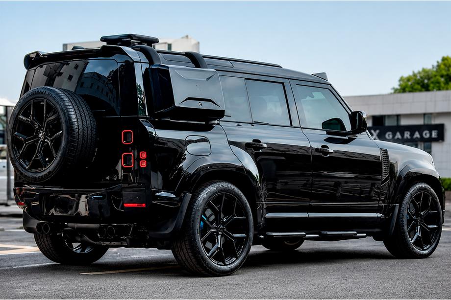 Land Rover Defender 2019– Stänkskydd Type-A (svart högglans, 4 st) Image