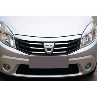 Frontgrill-list (rostfritt stål) Dacia Sandero 2007–2013 foto 1