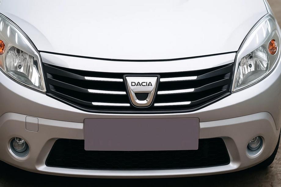Dacia Sandero 2007–2013 Frontgrill-list (rostfritt stål) Image