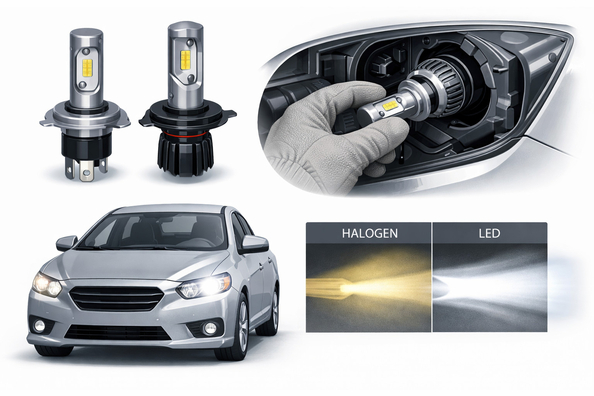 Så väljer du LED-lampor till bilen: sockel och ljusstyrka