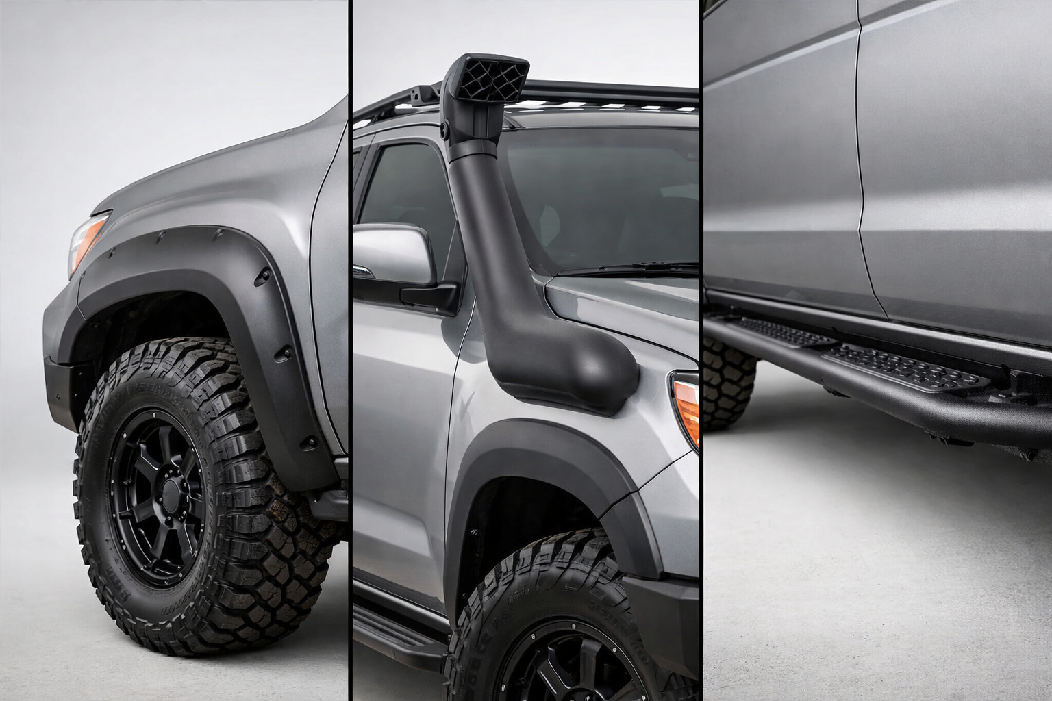 Vilka offroad-tillbehör först: Bushwacker, snorkel eller rock sliders