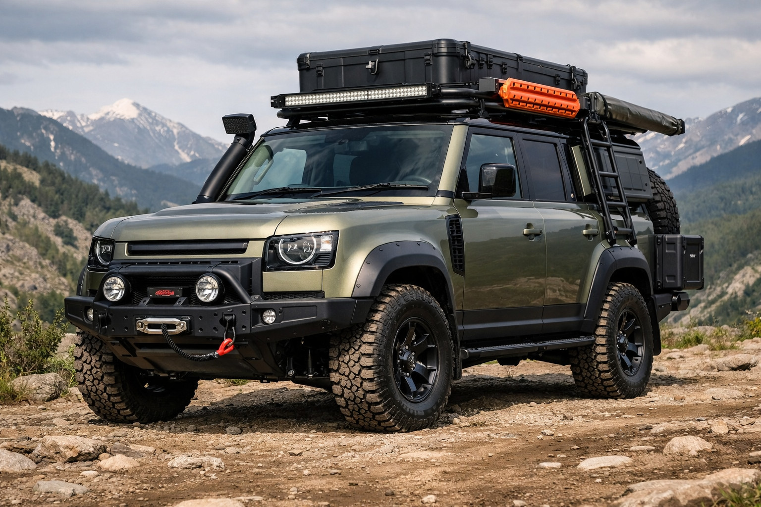 Uppgraderingspaket för Land Rover Defender 2019+ för resor och tufft utseende
