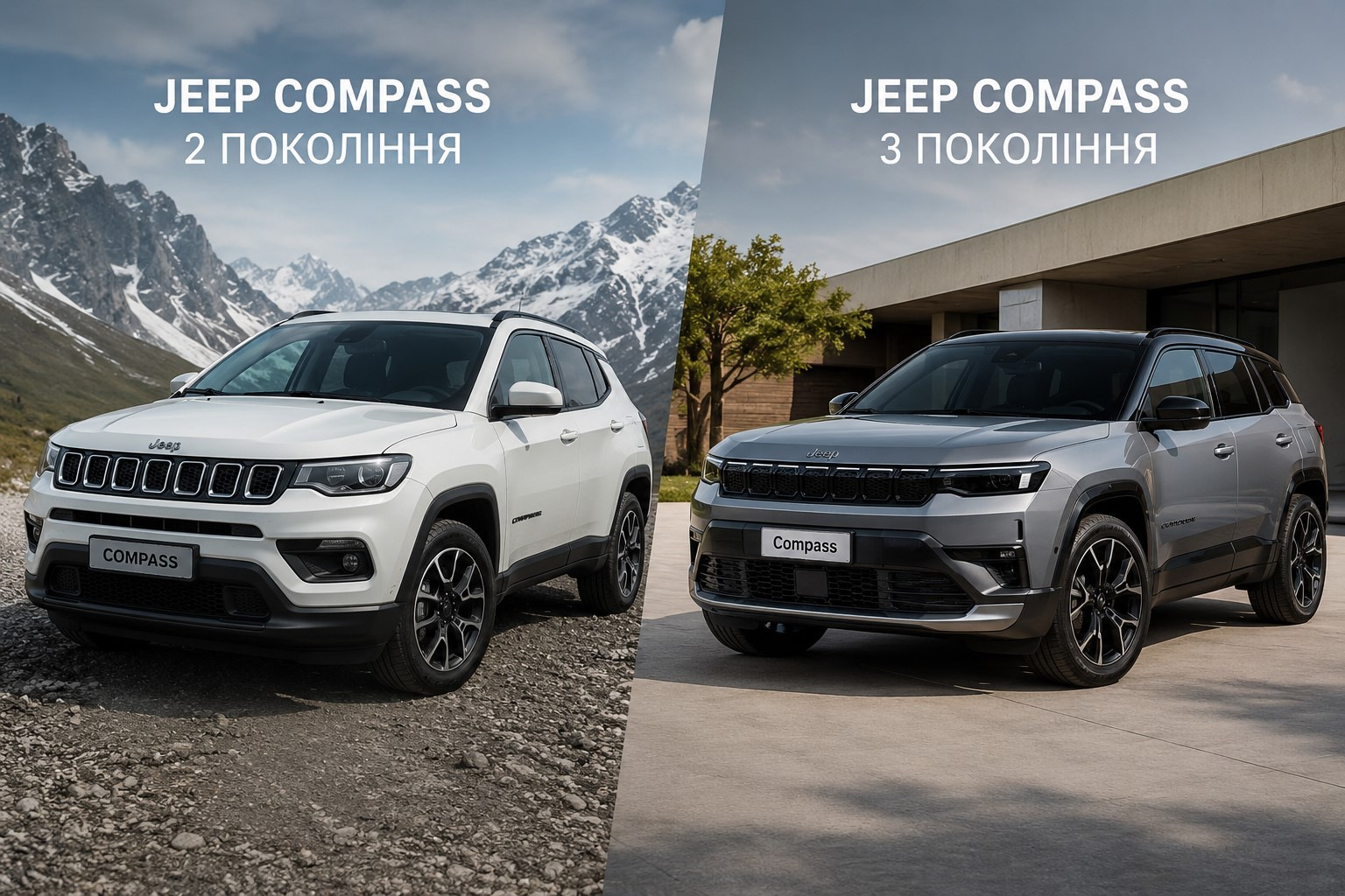 Nya Jeep Compass 3:e generationen vs Compass 2: detaljerad jämförelse