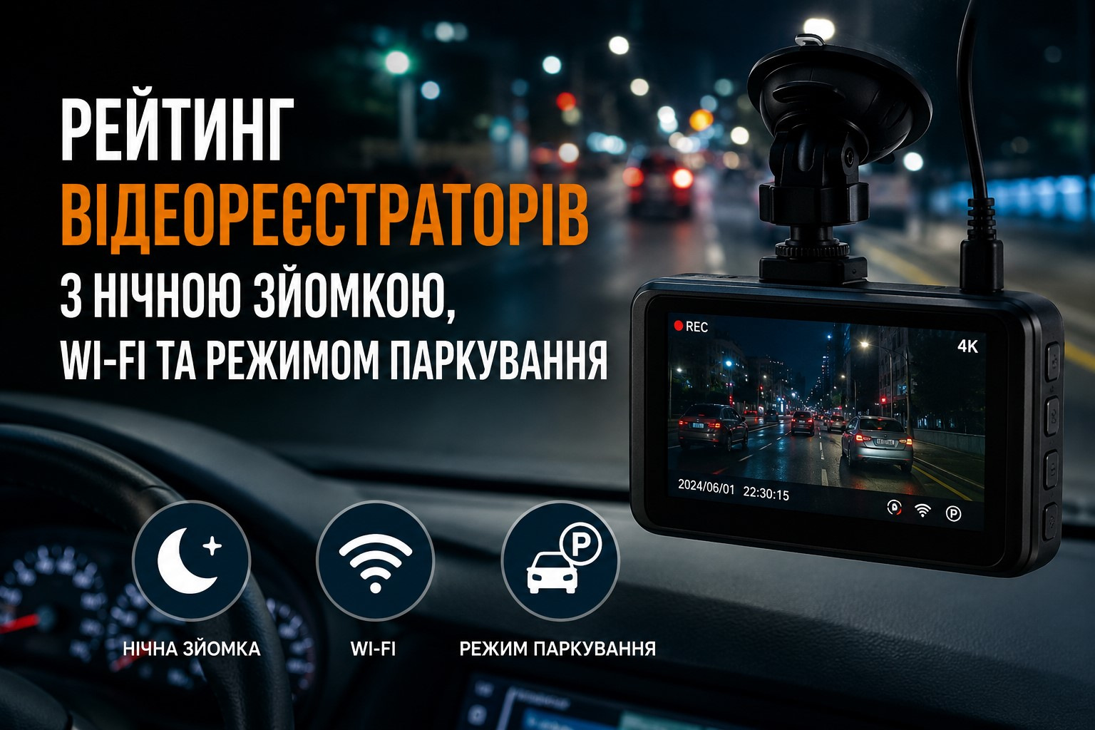 Topp dashcams med nattinspelning, Wi‑Fi och parkeringsläge