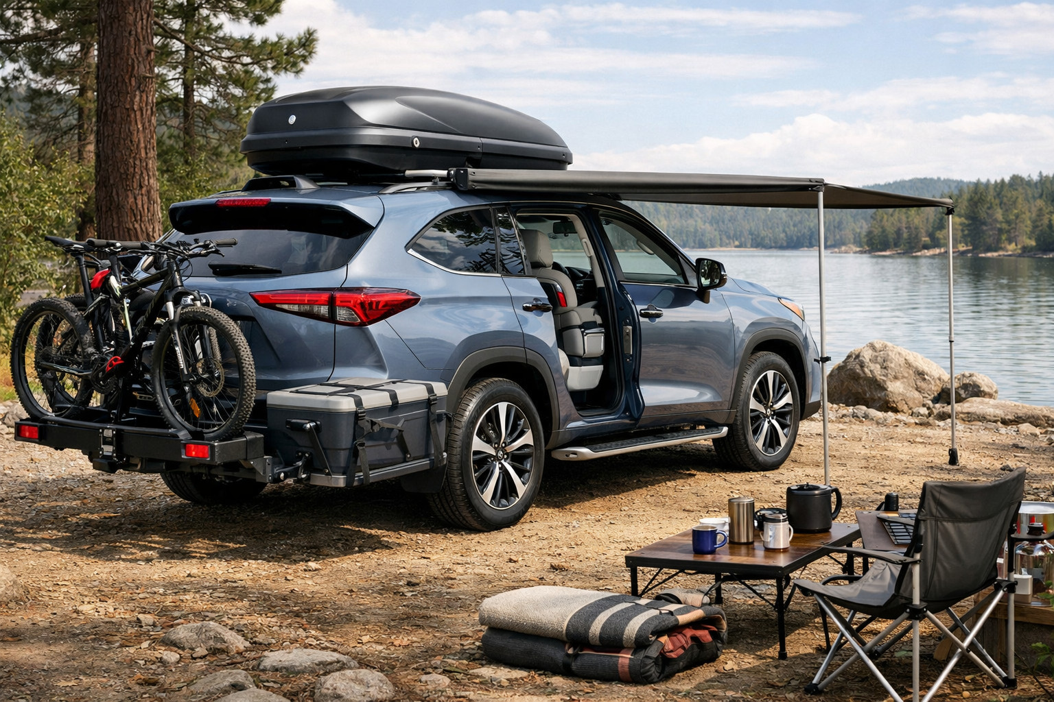 Uppgraderingspaket för Toyota Highlander för familj och långresor