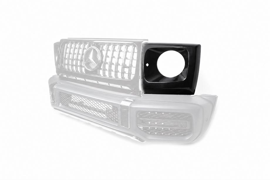 Mercedes G class W463 1990–2018 Vänster strålkastarkåpa (eyelid, för bilar med monterat facelift-kit) Foto 2