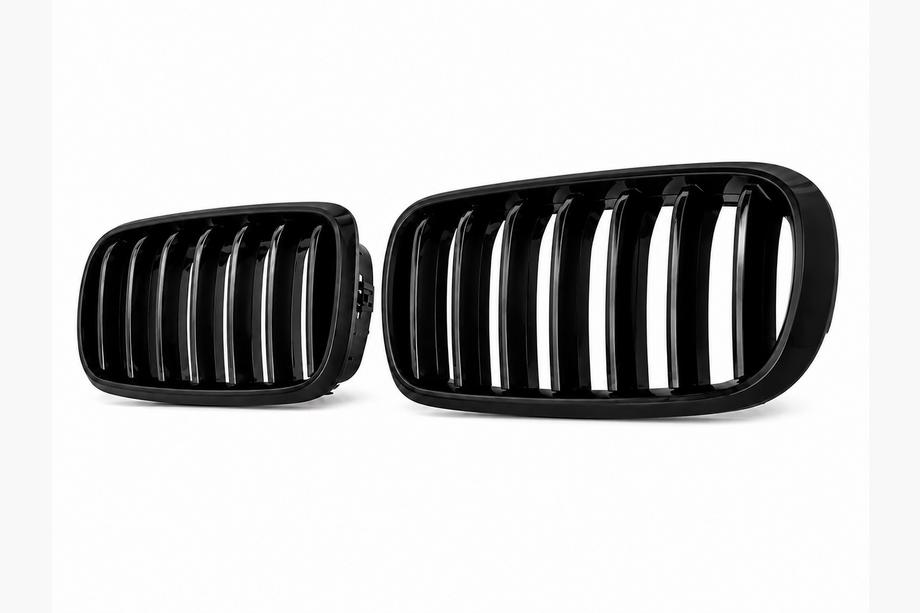 BMW X6 F16 2014–2019 Njurgrill 1 Bar (svart högglans) Image