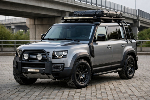 Startuppgradering av Land Rover Defender 2019+ för stad och lätta turer