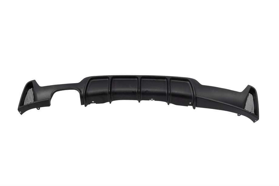 BMW 4-serie F32/F33/F36 2012–2020 Bakre stötfångardiffusor för dubbla avgasutlopp på ena sidan (för M-Sport, ABS) Foto 5