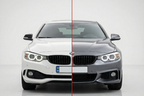 BMW 4-serie F32/F33/F36 2012–2020 M-Sport bodykit (för F32) Dubbla avgasutblås på ena sidan foto 1