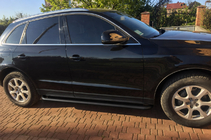 Audi Q5 2008–2017 Sidosteg Premium Black (2 st, rostfritt stål) foto 2