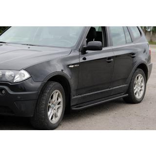 Sidosteg KB001 Black (rostfritt stål) BMW X3 E83 2003–2010 foto 1