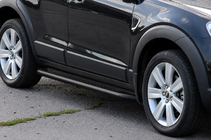 Chevrolet Captiva 2006–2019 Premium Black sidosteg (2 st, rostfritt stål) Ø60 mm foto 3