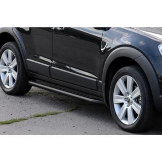 Premium Black sidosteg (2 st, rostfritt stål) Chevrolet Captiva 2006–2019 foto 3