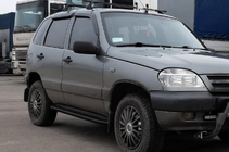 Chevrolet Niva 1998–2020 Sidosteg Premium Black (2 st., rostfritt stål) foto 2