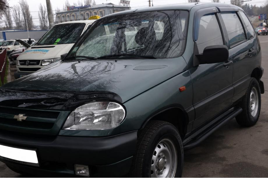 Chevrolet Niva 1998–2020 Sidosteg Premium Black (2 st., rostfritt stål) Image
