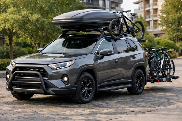 Vad ska du montera på Toyota RAV4 2019+ för stad och familjeresor Foto 1