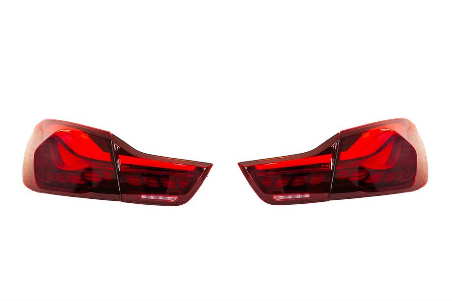 BMW 4-serie F32/F33/F36 2012–2020 Baklyktor M4 Style Röda Image