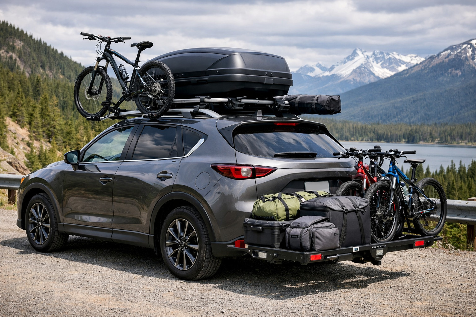 Vad du ska montera på Mazda CX-5 2017+ för resor och taklast