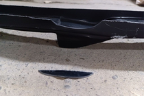 BMW 5-serien E60/E61 2003–2010 Rea: Främre läppspoiler DPT v2 (med fenor, för M5 Hamann, blanksvart) foto 2
