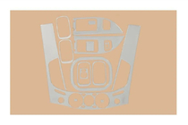 Mitsubishi L200 2006–2015 Instrumentpanelister V2 (13 delar) Aluminium foto 1