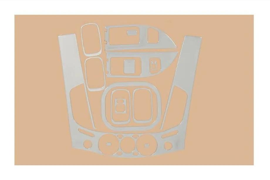 Mitsubishi L200 2006–2015 Instrumentpanelister V2 (13 delar) Aluminium Image