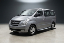 Hyundai H300, H1, Starex 2008–2020 Sidosteg Allmond Grey (2 st, aluminium) foto 1